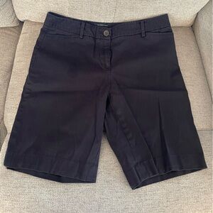 Talbots Black Tailored Bermuda Shorts